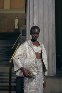 Backstage at Erdem RTW Spring 2024