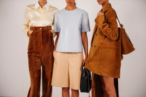 Backstage at Loewe Ready To Wear Spring 2024 held at Esplanade Saint Louis on September 29, 2023 in Paris, France.
