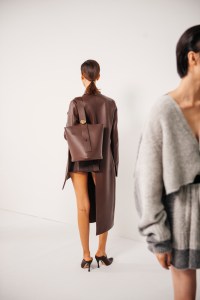 Backstage at Loewe Ready To Wear Spring 2024 held at Esplanade Saint Louis on September 29, 2023 in Paris, France.