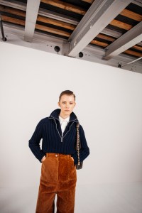 Backstage at Loewe Ready To Wear Spring 2024 held at Esplanade Saint Louis on September 29, 2023 in Paris, France.
