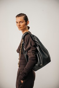 Backstage at Loewe Ready To Wear Spring 2024 held at Esplanade Saint Louis on September 29, 2023 in Paris, France.