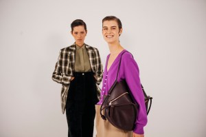 Backstage at Loewe Ready To Wear Spring 2024 held at Esplanade Saint Louis on September 29, 2023 in Paris, France.