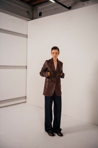Backstage at Loewe Ready To Wear Spring 2024 held at Esplanade Saint Louis on September 29, 2023 in Paris, France.