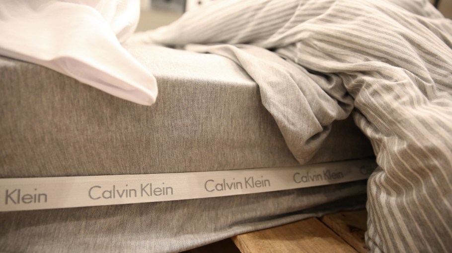 A view of Calvin Klein Home: Modern Cotton Bedding on display at the Calvin Klein Home: Modern Cotton Bedding Launch at Bloomingdale's on July 7, 2016 in New York City.