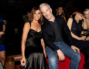 Carine Roitfeld and Mel Ottenberg at Carine Roitfeld's 69th Birthday Party on September 27, 2023 in Paris, France.