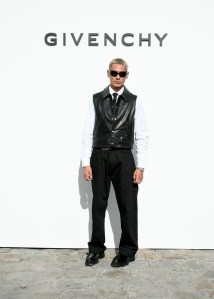 Evan Mock at Givenchy Ready To Wear Spring 2024 held at Ecole Militaire on September 28, 2023 in Paris, France.