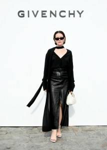 Claire Foy at Givenchy Ready To Wear Spring 2024 held at Ecole Militaire on September 28, 2023 in Paris, France.