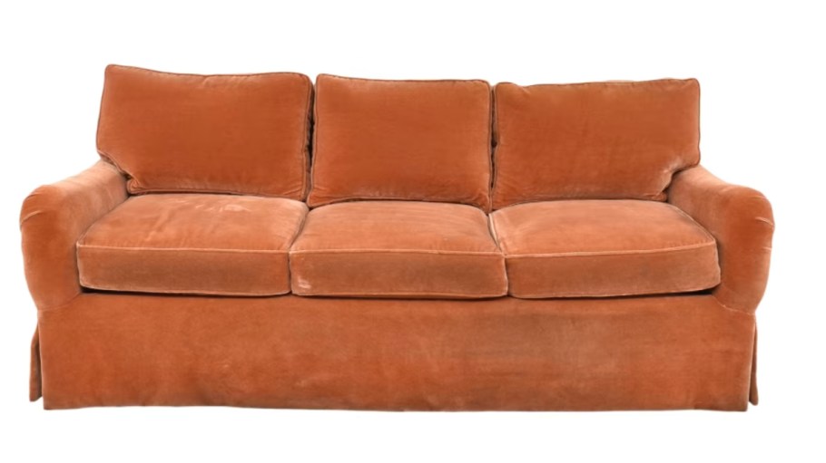 This Traditional Three-Seat Skirted Sofa sold in just 14 minutes after arriving on the Kaiyo website. It went for $692, or 86 percent less than retail.