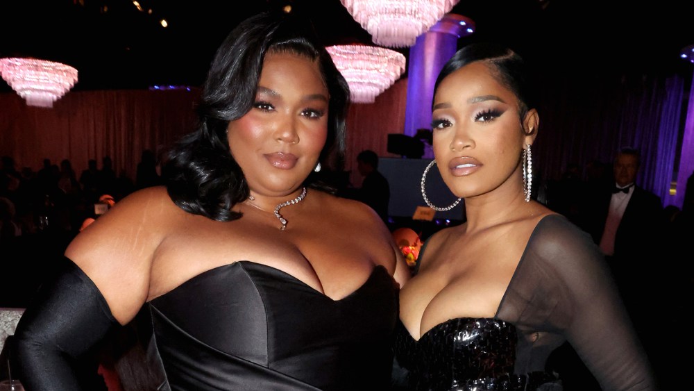 BEVERLY HILLS, CALIFORNIA - SEPTEMBER 21: (L-R) Lizzo, BMAC Honoree of the Quincy Jones Humanitarian Award, and Keke Palmer, BMAC Honoree of the Social Impact Award, attend the BMAC Gala presented by Live Nation at The Beverly Hilton on September 21, 2023 in Beverly Hills, California. (Photo by Johnny Nunez/Getty Images for Black Music Action Coalition)