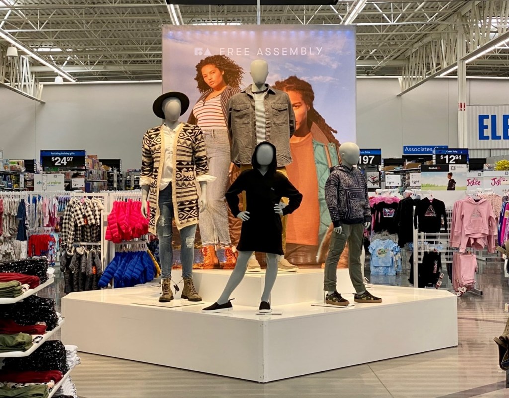 A remodeled Walmart display.
