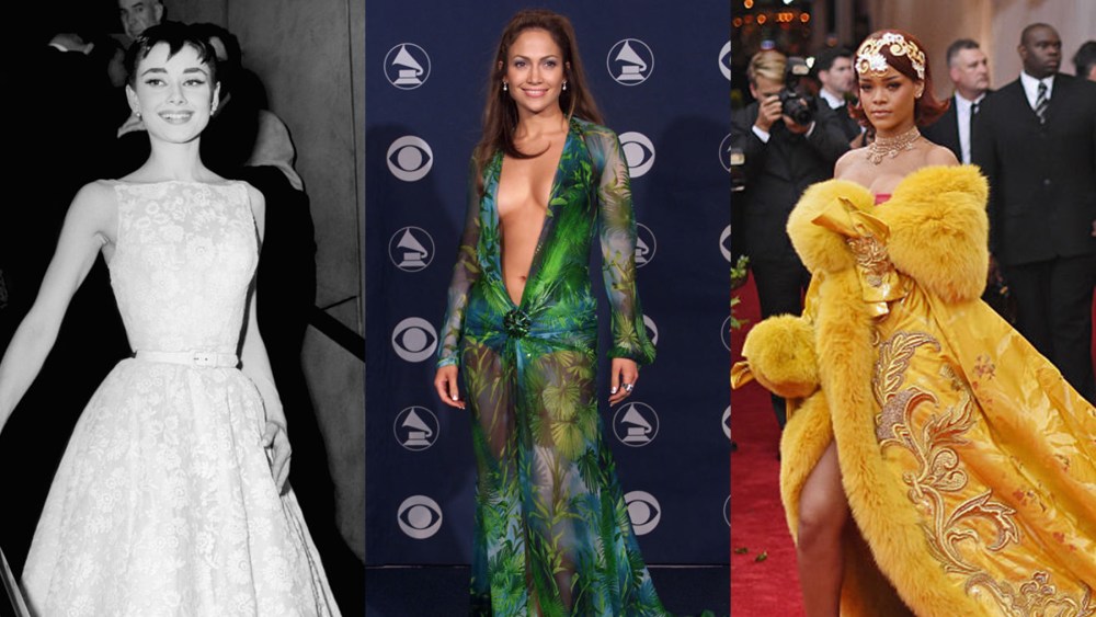 Audrey Hepburn, Jennifer Lopez and Rihanna