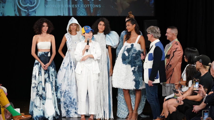 Carlini Pierini, center, was named the winner of the 16th annual Supima design competiton.
