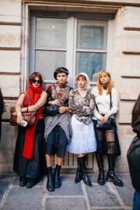 Street style at Paris Fashion Week RTW Spring 2024