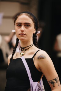 Ella Emhoffat New York Fashion Week RTW Fall 2023