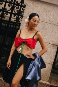 Greta Leeat New York Fashion Week RTW Fall 2023