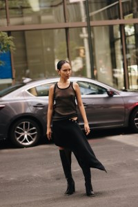 Street style at New York Fashion Week RTW Fall 2023