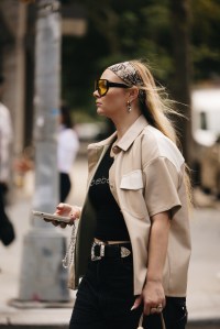 Street style at New York Fashion Week RTW Fall 2023