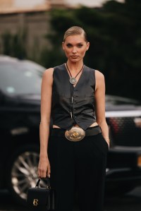 Elsa Hook at New York Fashion Week RTW Fall 2023