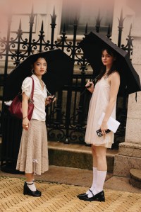 Street style at New York Fashion Week RTW Fall 2023