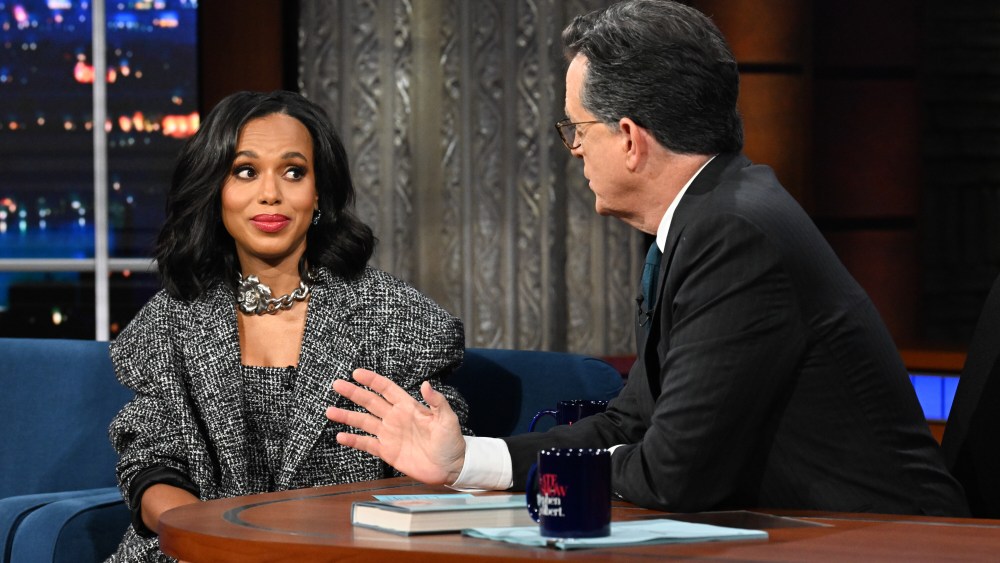 Kerry Washington, The Late Show with Stephen Colbert, Stephen Colbert