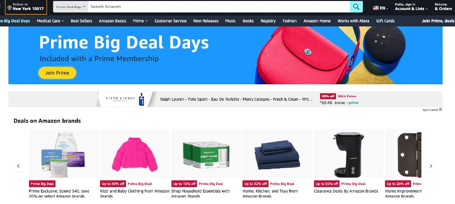 Average spend at Amazon's October Prime Days were down from July's event as channel-surfing consumers hunted for the right bargain.
