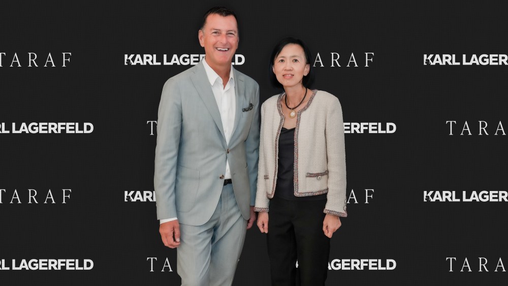 Pier Paolo Righi of Karl Lagerfeld and Low Ping of Taraf and Yas Holding.