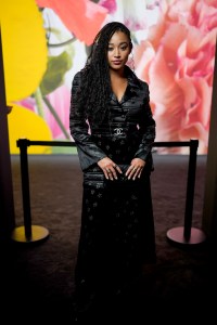 Amandla Stenberg at Chanel Ready To Wear Spring 2024 held at Grand Palais Ephémère on October 3, 2023 in Paris, France.