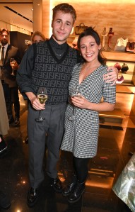 LONDON, ENGLAND - OCTOBER 25: Ed McVey and Holly Stevens attend the launch of the FENDI Winter 2023-2024 collection curated with Stefano Pilati on October 25, 2023 in London, England.

Photo by Dave Benett