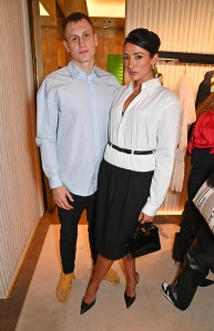 LONDON, ENGLAND - OCTOBER 25: Edmund Chattley and Cora Corré attend the launch of the FENDI Winter 2023-2024 collection curated with Stefano Pilati on October 25, 2023 in London, England.

Photo by Dave Benett
