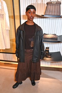 LONDON, ENGLAND - OCTOBER 25: Kosar Ali attends the launch of the FENDI Winter 2023-2024 collection curated with Stefano Pilati on October 25, 2023 in London, England.

Photo by Dave Benett