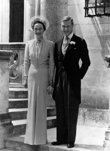 The Duke of Windsor and Wallis Simpson on their wedding day.