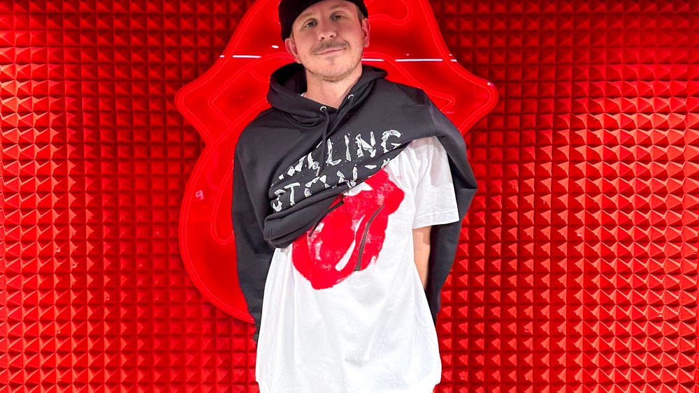 KidSuper designer Colm Dillane in pieces from the Rolling Stones collaboration.