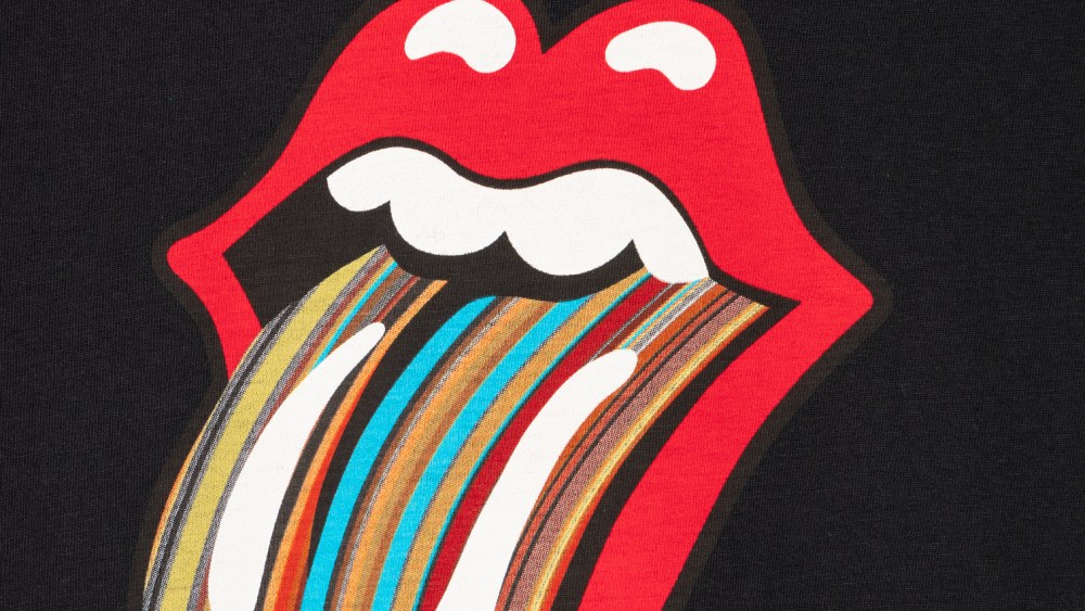 One of Paul Smith's designs for a limited-edition collection with The Rolling Stones' new Hackney Diamonds album.