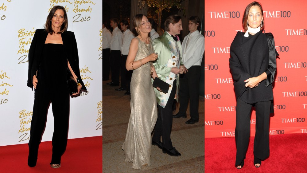 Phoebe Philo at the British Fashion Awards; Philo at the Met Gala; Philo at the Time 100 Gala.