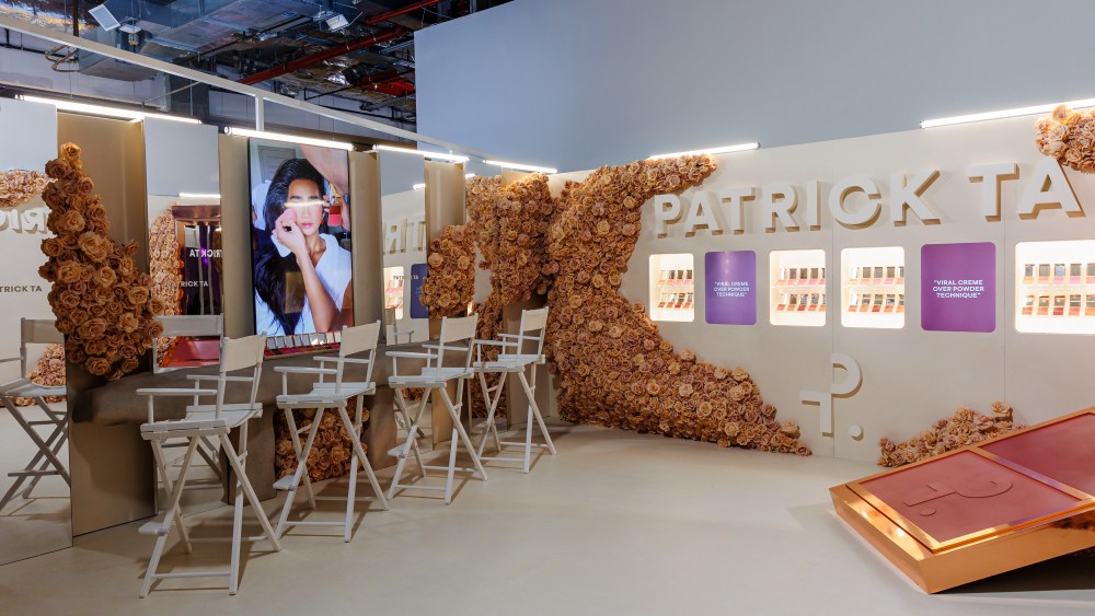 Patrick Ta's booth at Sephoria, where guests could get makeup touch-ups and meet Ta.