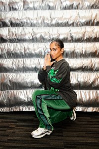 LOS ANGELES, CALIFORNIA - OCTOBER 06: Saweetie attends the Hip Hop Exhibit press preview at GRAMMY Museum L.A. Live on October 06, 2023 in Los Angeles, California. Photo by Unique Nicole/Getty Images)