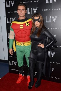 Scott Disick, Kourtney Kardashian, robin, batgirl, Halloween Party, Celebrity Halloween Costumes, Halloween Costumes Inspiration, Halloween Costumes Ideas,