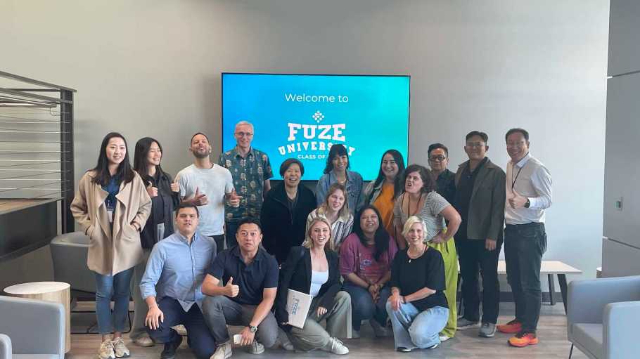 A handful of the attendees at Fuze University, a summit held last month at the company's headquarters in Salt Lake City.