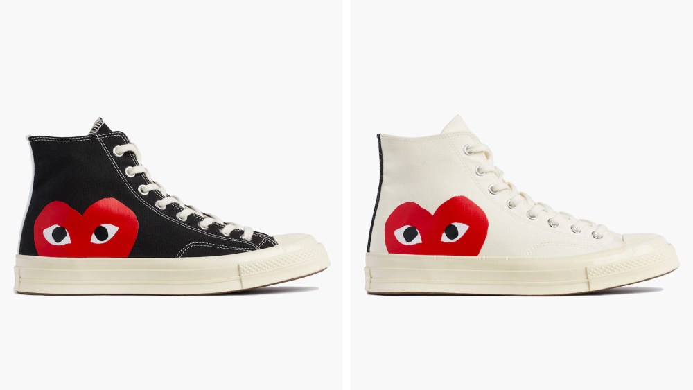 Comme des Garcons Converse Chuck 70, cdg, hearts sneakers