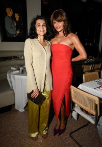 Rati Sahi Levesque and Helena Christensen