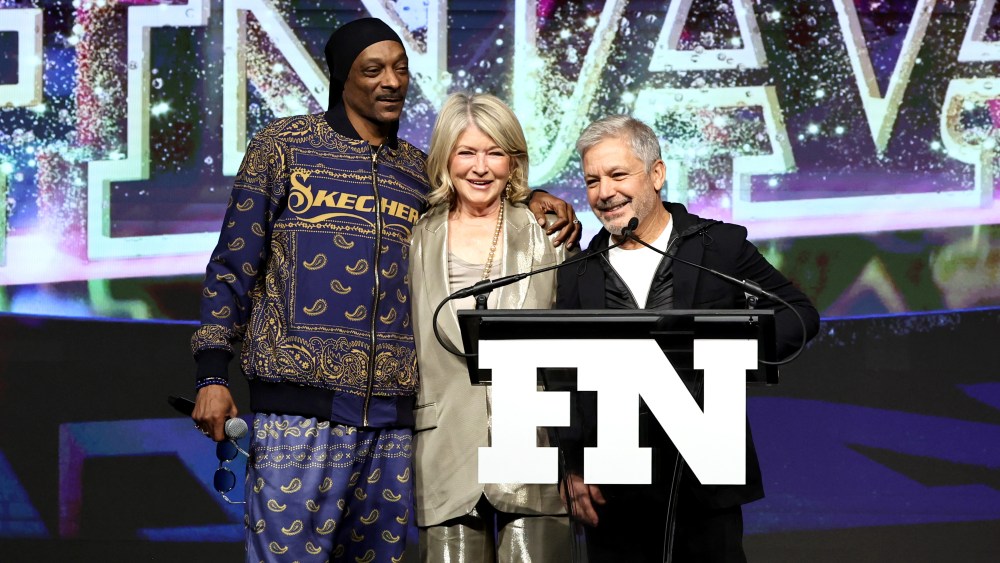 Snoop Dogg, Martha Stewart, Michael Greenberg, Skechers, Footwear News, FNAA, 2023, Achievement Awards