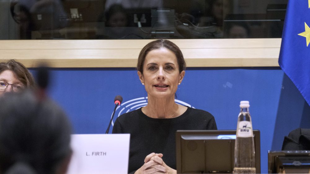 Eco-Age's Livia Firth hosted a panel at the EU Parliament.