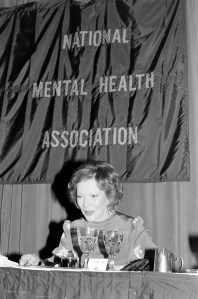 Rosalynn Carter attends an event, presented by the National Mental Health Association, in Washington, D.C., on October 14, 1981.