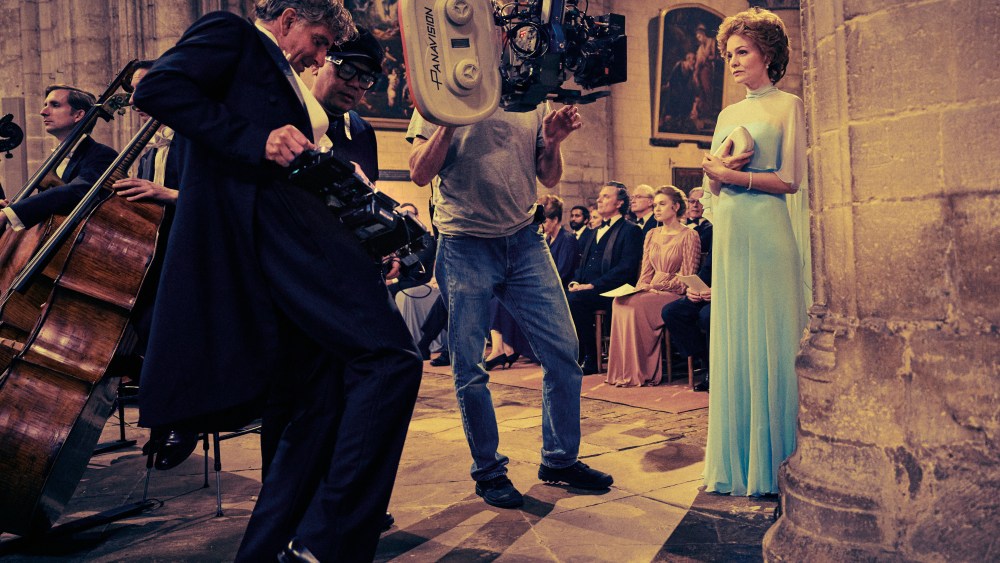 Maestro - BTS - (L to R) Bradley Cooper as Leonard Bernstein (Director/Writer/Producer), Cinematographer Matthew Libatique and Carey Mulligan as Felicia Montealegre on the set of Maestro. Cr. Jason McDonald/Netflix © 2023.
