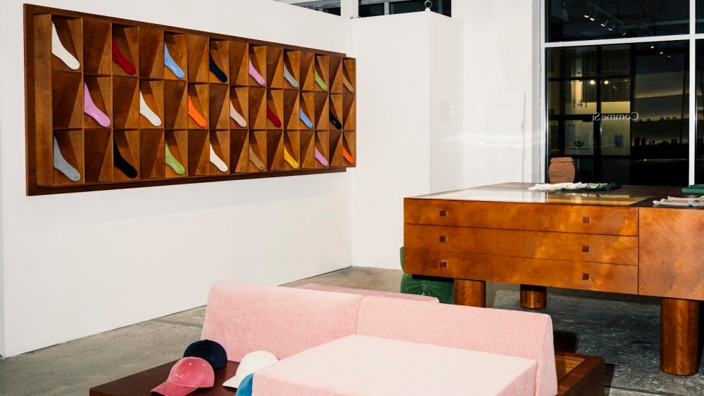 Inside Comme Si's pop-up