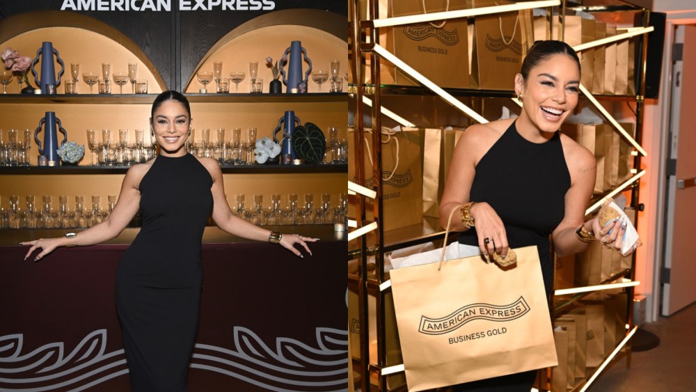 Vanessa Hudgens at Amex’s "Raise the Bar with Business Gold" pop-up experience for entrepreneurs in New York on Nov. 2.