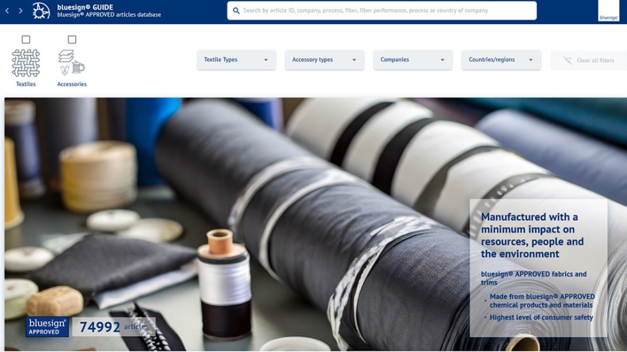 Bluesign is peeling back another layer of the textile supply chain.