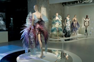 A view of the Iris van Herpen retrospective at the Musée des Arts Décoratifs in Paris.