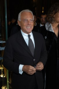 Giorgio Armani attends Fendi's Fifth Avenue flagship store opening party.