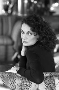 Fashion designer Diane Von Furstenberg being interviewed about her new line of watches (Photo by Fairchild Archive/Penske Media via Getty Images)